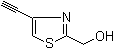 4-乙炔基-2-噻唑甲醇分子结构 (CAS 845658-60-8)