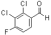 2,3-二氯-4-氟苯甲醛分子结构 (CAS 845907-07-5)