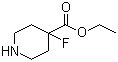 Ethyl 4-fluoropiperidine-4-carboxylate molecular structure (CAS 845958-77-2)