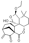 13-Deoxy-10-O-ethyl-8-hydroxyenmein molecular structure (CAS 845959-98-0)