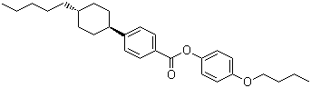 4-Butoxyphenyl 4-trans-(4-pentylcyclohexyl)benzoate molecular structure (CAS 84600-98-6)