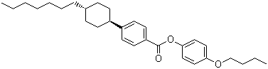 4-Butoxyphenyl 4-trans-(4-heptylcyclohexyl)benzoate molecular structure (CAS 84601-03-6)