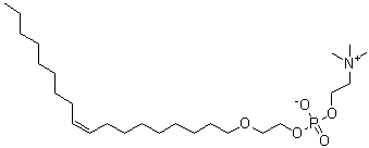 (17Z)-4-羟基-N,N,N-三甲基-3,5,8-三氧杂-4-磷杂二十六碳-17-烯-1-铵内盐 4-氧化物分子结构 (CAS 84601-19-4)