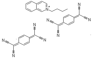N-丁基异喹啉-7,7,8,8-四氰基对醌二甲烷盐分子结构 (CAS 84632-22-4)