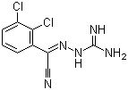 2-(2,3-二氯苯基)-2-胍亚胺基乙腈分子结构 (CAS 84689-20-3)