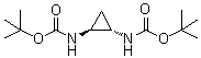(1S,2S)-1,2-Cyclopropanediylbiscarbamic acid bis(1,1-dimethylethyl) ester molecular structure (CAS 847268-24-0)