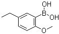 2-Methoxy-5-ethylphenylboronic acid molecular structure (CAS 847345-37-3)