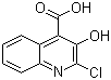 structure of CAS# 847547-91-5, 2-Chloro-3-hydroxyquinoline-4-carboxylic acid