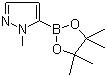 structure of CAS# 847818-74-0, 1-Methyl-1H-pyrazole-5-boronic acid pinacol ester;1-Methyl-3-(4,4,5,5-tetramethyl-1,3,2-dioxaborolan-2-yl)-1H-pyrazole