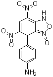 4-(1,4-Dihydro-5,7-dinitro-4-benzofurazanyl)benzenamine N-oxide molecular structure (CAS 84802-78-8)