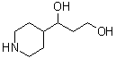 1-(4-Piperidinyl)-1,3-propanediol molecular structure (CAS 848070-11-1)