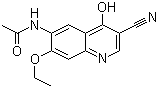 3-氰基-7-乙氧基-4-羟基-6-(乙酰氨基)喹啉分子结构 (CAS 848133-75-5)