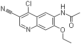 N-(4-Chloro-3-cyano-7-ethoxy-6-quinolinyl)acetamide molecular structure (CAS 848133-76-6)
