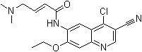 (2E)-N-(4-Chloro-3-cyano-7-ethoxy-6-quinolinyl)-4-(dimethylamino)-2-butenamide molecular structure (CAS 848133-88-0)
