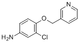 3-Chloro-4-(pyridin-3-ylmethoxy)aniline molecular structure (CAS 848134-24-7)
