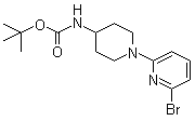 structure of CAS# 848500-12-9, tert-Butyl [1-(6-bromopyridin-2-yl)piperidin-4-yl]carbamate;[1-(6-Bromo-2-pyridinyl)-4-piperidinyl]carbamic acid 1,1-dimethylethyl