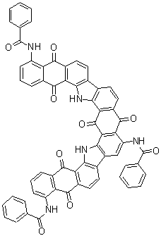 4,11,23-三苯甲酰胺基-16,18-二氢苯并[1,2-i,5,4-i']二萘并[2,3-a]咔唑-5,10,15,17,19,24-六酮分子结构 (CAS 84852-28-8)