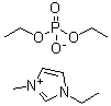 1-乙基-3-甲基咪唑鎓磷酸二乙酯盐分子结构 (CAS 848641-69-0)