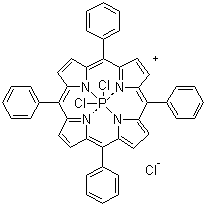 结构式 CAS# 84896-72-0, 二氯磷四苯基卟啉氯化物