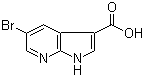 5-Bromo-1H-pyrrolo[2,3-b]pyridine-3-carboxylic acid molecular structure (CAS 849068-61-7)