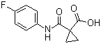 1-(4-Fluorophenylcarbamoyl)cyclopropanecarboxylic acid molecular structure (CAS 849217-48-7)