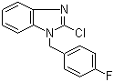 1-(4-氟苄基)-2-氯苯并咪唑分子结构 (CAS 84946-20-3)