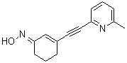 3-[2-(6-Methyl-2-pyridinyl)ethynyl]-2-cyclohexen-1-one oxime molecular structure (CAS 849469-03-0)
