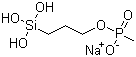 structure of CAS# 84962-98-1, Sodium 3-trihydroxysilylpropyl methylphosphonate;P-methylphosphonic acid mono[3-(trihydroxysilyl)propyl] ester sodium salt