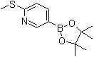 structure of CAS# 849934-89-0, 2-Methylthiopyridine-5-boronic acid pinacol ester;2-Methylsulfanyl-5-(4,4,5,5-tetramethyl-[1,3,2]dioxaborolan-2-yl)pyridine