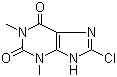 8-氯茶碱分子结构 (CAS 85-18-7)