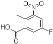 5-Fluoro-2-methyl-3-nitrobenzoic acid molecular structure (CAS 850462-64-5)