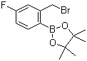 2-Bromomethyl-4-fluorophenylboronic acid pinacol ester molecular structure (CAS 850567-57-6)