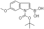 1-Boc-6-methoxyindole-2-boronic acid molecular structure (CAS 850568-65-9)