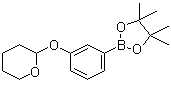 structure of CAS# 850568-69-3, Tetrahydro-2-[3-(4,4,5,5-tetramethyl-1,3,2-dioxaborolan-2-yl)phenoxy]-2H-pyran