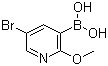 5-Bromo-2-methoxypyridine-3-boronic acid molecular structure (CAS 850864-59-4)
