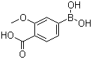 3-Methoxy-4-carboxyphenylboronic acid molecular structure (CAS 851335-12-1)