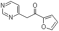 结构式 CAS# 851371-60-3, 1-(2-呋喃基)-2-嘧啶-4-基乙酮