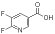 5,6-二氟-3-吡啶羧酸分子结构 (CAS 851386-33-9)