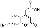 structure of CAS# 85157-21-7, 7-Amino-4-carboxymethylcoumarin
