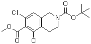 5,7-Dichloro-3,4-dihydro-2,6(1H)-isoquinolinedicarboxylic acid 2-(1,1-dimethylethyl) 6-methyl ester molecular structure (CAS 851784-80-0)