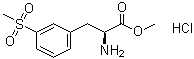 3-(Methylsulfonyl)-L-phenylalanine methyl ester hydrochloride molecular structure (CAS 851785-21-2)