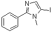 5-Iodo-1-methyl-2-phenyl-1H-imidazole molecular structure (CAS 851870-30-9)