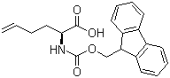 (2S)-2-[[(9H-芴-9-基甲氧基)羰基]氨基]-5-己烯酸分子结构 (CAS 851909-08-5)