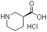 (3S)-3-Piperidinecarboxylic acid hydrochloride molecular structure (CAS 851956-01-9)
