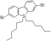 2,7-Dibromo-9,9'-dihexyl-9H-9-dibenzosilole molecular structure (CAS 852138-90-0)