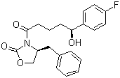 (4S)-3-[(5S)-5-(4-氟苯基)-5-羟基-1-氧代戊基]-4-(苄基)-2-恶唑烷酮分子结构 (CAS 852148-49-3)