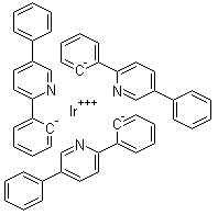 structure of CAS# 852151-17-8, Tris[2-(5-phenyl-2-pyridinyl)phenyl]-iridium