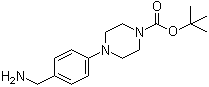 structure of CAS# 852180-47-3, tert-Butyl 4-[4-(aminomethyl)phenyl]piperazine-1-carboxylate;4-(4-Aminomethylphenyl)piperazine-1-carboxylic acid tert-butyl ester