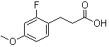 2-Fluoro-4-methoxybenzenepropanoic acid molecular structure (CAS 852181-15-8)