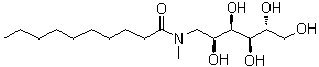 structure of CAS# 85261-20-7, N-Methyl-N-decanoylglucamine;N-Decanoyl-N-methyl-1-amino-1-deoxy-D-glucitol